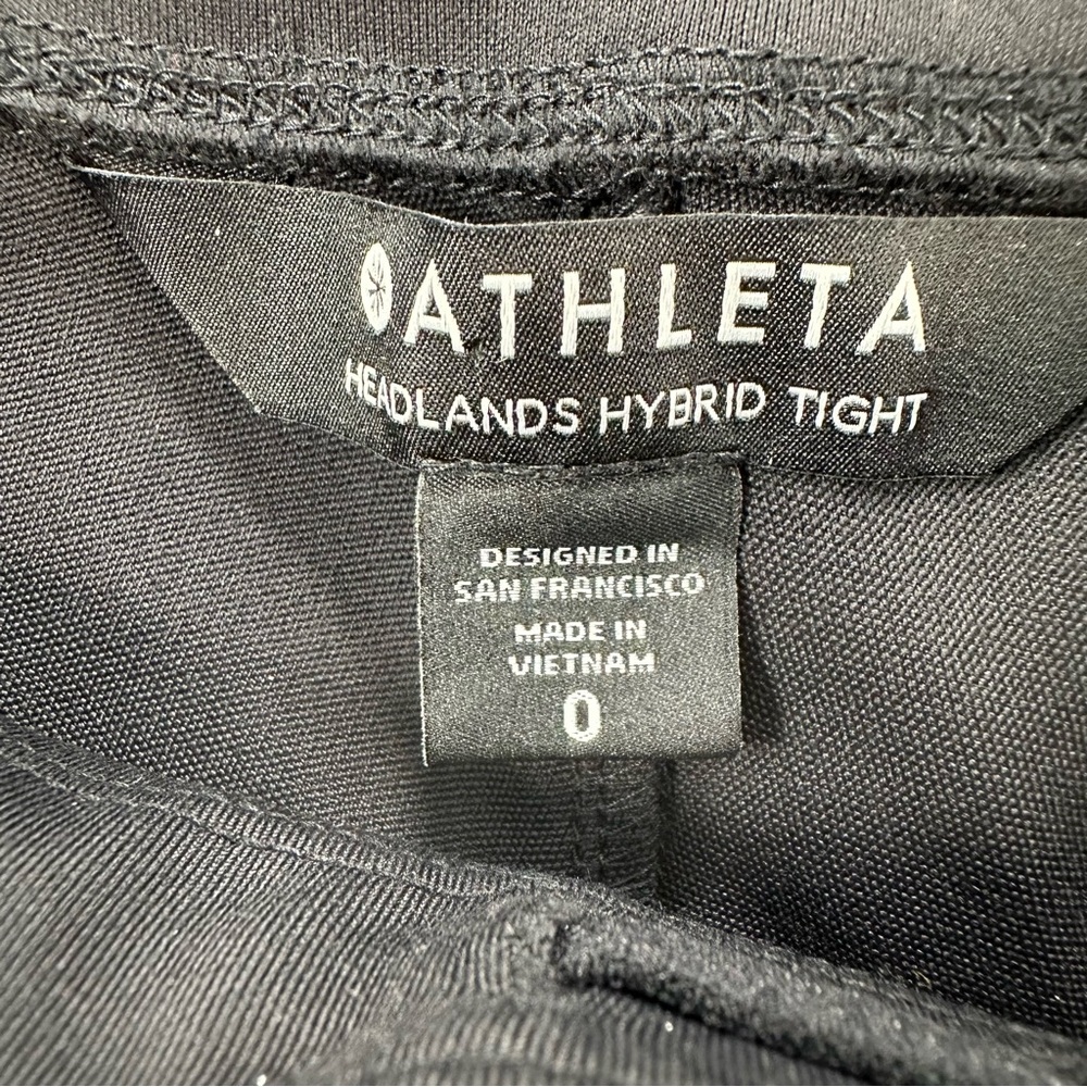 Athleta Headlands Hybrid Tight Moto Pants, Black, 0 - Picture 10 of 16
